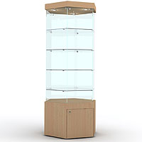 Витрина шестигранная с накопителем L800VSN1